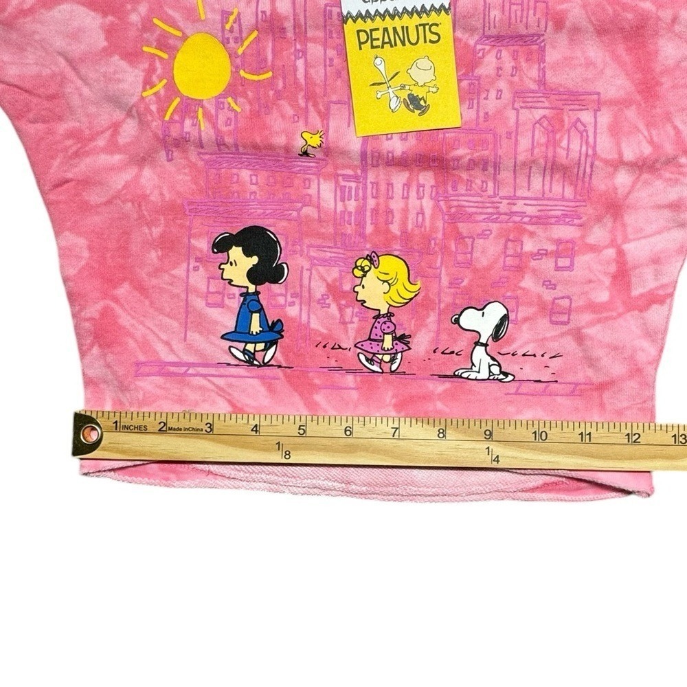 Appaman Peanuts Sweatshirt Light Pink Tie Dye Girls Size 3T NWT Casual Snoopy - Picture 5 of 11